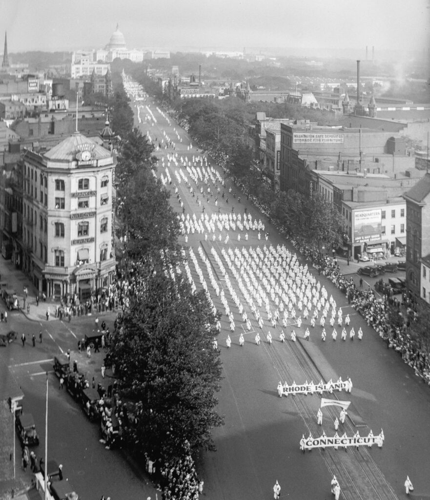 Ku Klux Klan Parade, september 1926 (United States Library of Congress)