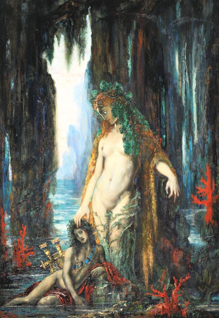 Poeten og sirenen (Gustave Moreau, 1893)