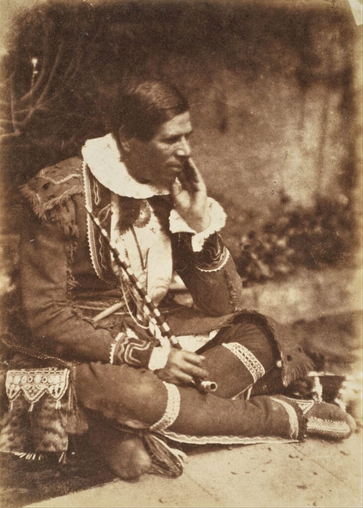 Peter Jones - eller som han hed blandt ojibwaerne, hvor han voksede op de første 14 år af sit liv, Kahkewaquonaby (foto_ David Octavius Hill & Robert Adamson,1845)
