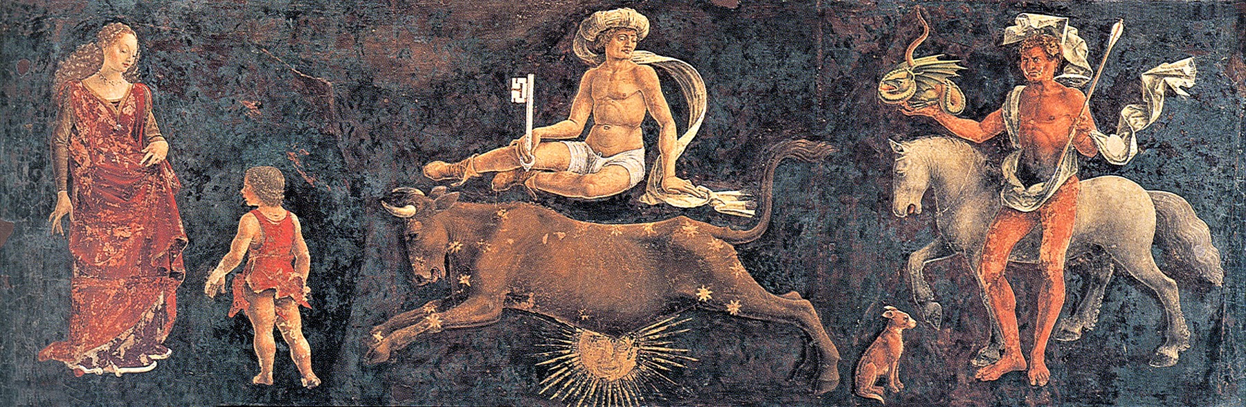 Francesco della Cossa: Allegori over april (ca. 1470)