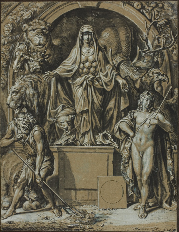 Joseph Werner den Yngre: Diana fra Ephesus som allegori over naturen (ca. 1680)